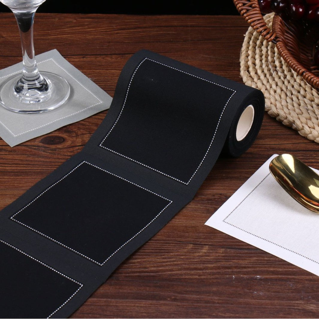 11.5 x 11.5 Premium Tear-off Cotton Coasters Cocktail Coasters for Hotel and Home HLCOA1001